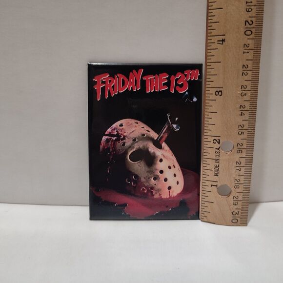 Friday The 13th Bloody Mask Fridge Magnet Official Collectible Decor - Picture 2 of 2